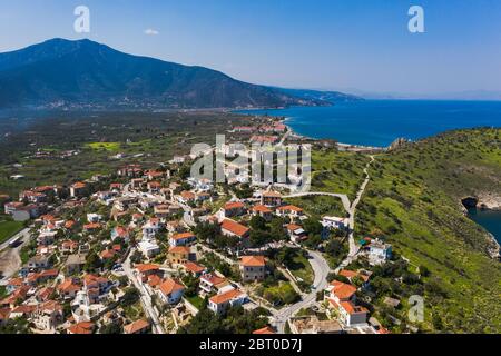 Paralio Astros Stadtansicht, Griechenland, Peloponesse Stockfoto