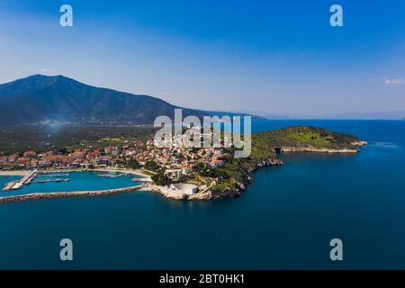 Paralio Astros Stadtansicht, Griechenland, Peloponesse Stockfoto