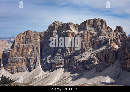 Blick von Lagazuoi Stockfoto