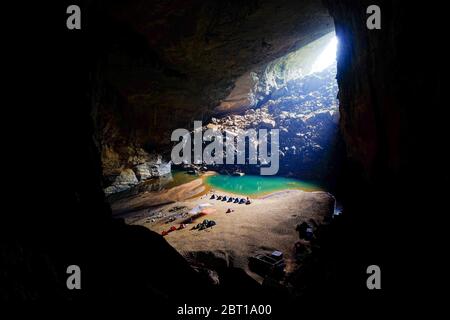 Hang Son Doong Höhle, Vietnam Stockfoto