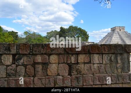 Chichen Izta Maya-Stadt Mexiko Stockfoto