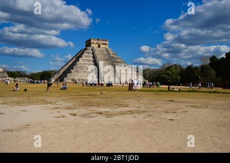 Chichen Izta Maya-Stadt Mexiko Stockfoto