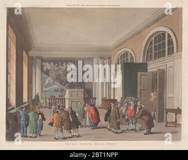 Verbrauchsteuer-Büro, Broad Street, 1. Februar 1810. Stockfoto