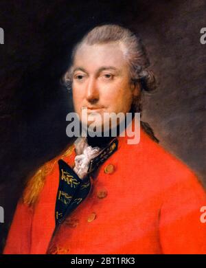 Charles Cornwallis, 1. Marquess Cornwallis (1738-1805), Porträtmalerei von Thomas Gainsborough, Öl auf Leinwand, 1783. Stockfoto