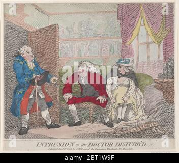 Intrusion, or the Doctor Disturb'd, 1. Januar 1786. Stockfoto