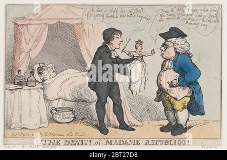 Der Tod von Madame Republique, 14. Dezember 1804. Stockfoto