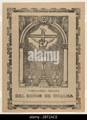 Wahres Bild des Herrn von Chalma, Christus gekreuzigt, ca. 1903. Stockfoto