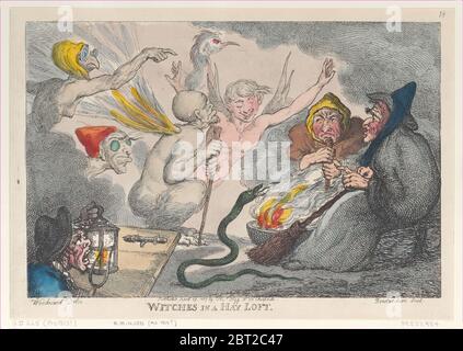 Witches in a Hay Loft, 29. April 1807. Stockfoto