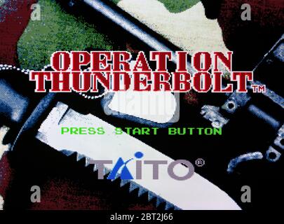 Operation Thunderbolt - SNES Super Nintendo - nur redaktionelle Verwendung Stockfoto