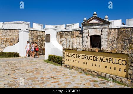 Fort San Diego in Acapulco Stadt, Bundesstaat Guerrero, Mexiko, Nordamerika Stockfoto