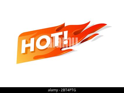 Heißes Feuer Zeichen, Förderung Feuer Banner, Preis, Hot Sale, Angebot, Preis. Stock Vektor