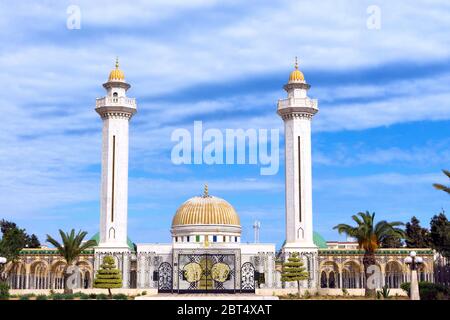 Fassade des Habib Bourguiba Mausoleum in Monastir, Tunesien Stockfoto