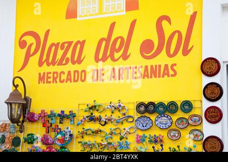 Mercado De Artesanias in Plaza del Sol, San Miguel City, Cozumel Island, Quintana Roo, Mexiko Stockfoto