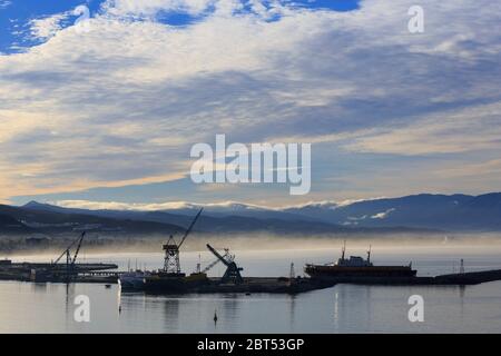 Hafen von Ensenada, Baja California, Mexiko Stockfoto