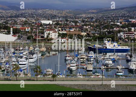 Jachthafen, Ensenada City, Baja California, Mexiko Stockfoto