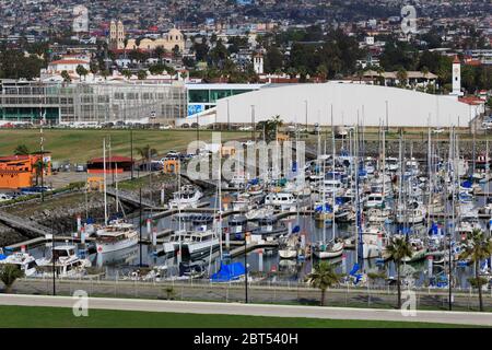 Jachthafen, Ensenada City, Baja California, Mexiko Stockfoto