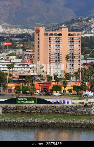 Villa Marina Hotel, Ensenada City, Baja California, Mexiko Stockfoto