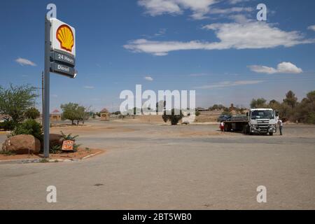 Shell Filling Station, Freistaat Südafrika Stockfoto