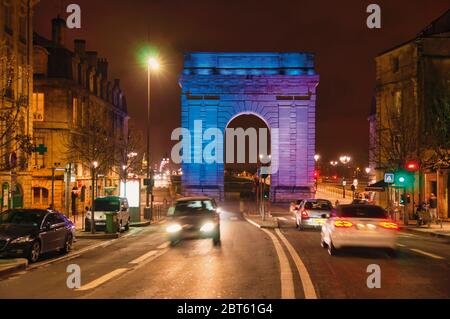 Bordeaux, Departement Gironde, Aquitaine, Frankreich. Porte de Bourgogne auch bekannt als Porte des Salinières. Das historische Zentrum von Bordeaux ist UNESCO Stockfoto