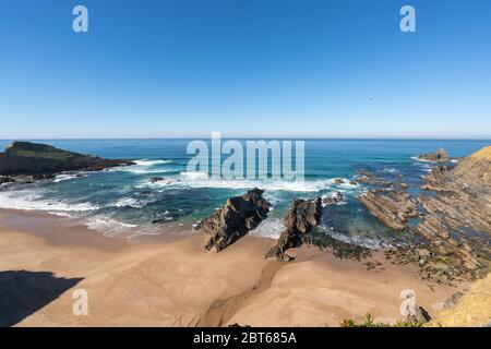 Strand Praia dos machados in Costa Vicentina, Portugal Stockfoto