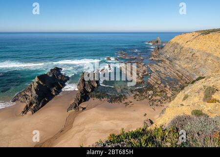 Strand Praia dos machados in Costa Vicentina, Portugal Stockfoto