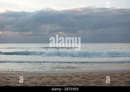 Strand Praia do amado bei Sonnenuntergang in Costa Vicentina, Portugal Stockfoto