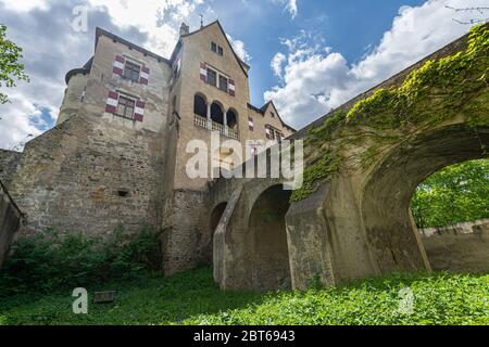 Das beeindruckende Schloss Ottenstein im Waldviertel, Niederösterreich Stockfoto
