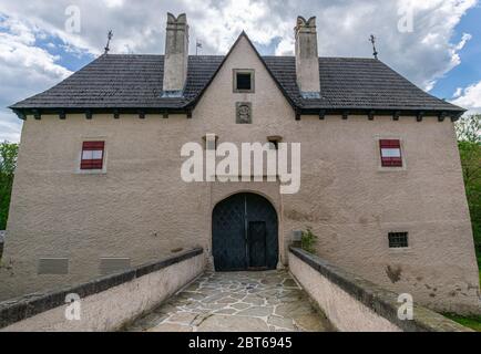Das beeindruckende Schloss Ottenstein im Waldviertel, Niederösterreich Stockfoto