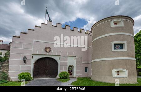 Schloss Waldeichs im Waldviertel im Frühling Stockfoto