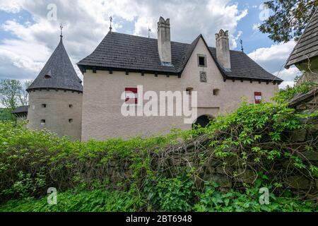 Das beeindruckende Schloss Ottenstein im Waldviertel, Niederösterreich Stockfoto