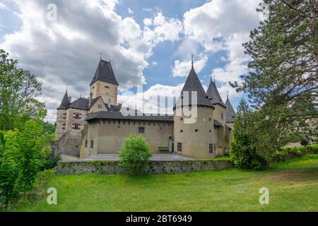 Das beeindruckende Schloss Ottenstein im Waldviertel, Niederösterreich Stockfoto
