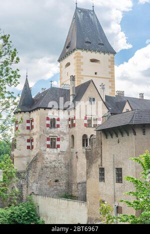Das beeindruckende Schloss Ottenstein im Waldviertel, Niederösterreich Stockfoto