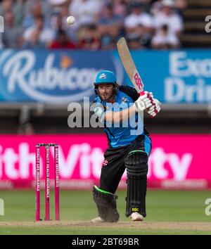 Riki Wessels im Finale der Vitality Blast am 21. September 2019 gegen die Essex Eagles um die Worcester Rapids Stockfoto