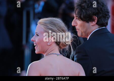 VENEDIG, ITALIEN - SEPTEMBER 03: Scarlett Johansson und James Wilson besuchen die Premiere von "Under the Skin" während des 70. Filmfestivals in Venedig Stockfoto