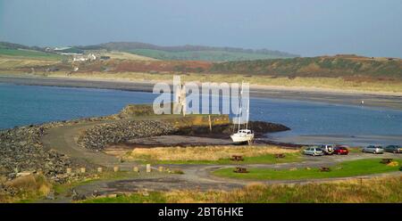 Port Logan Bay lange Sicht, Rhinns of Galloway Stockfoto