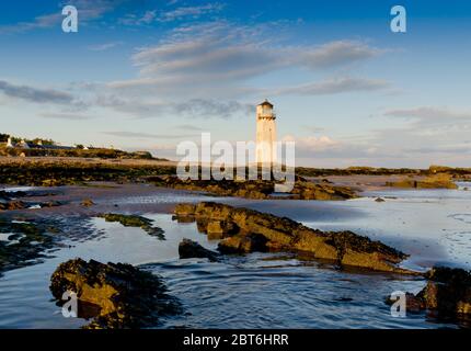 Southerness Lighthouse, Solway Firth Stockfoto