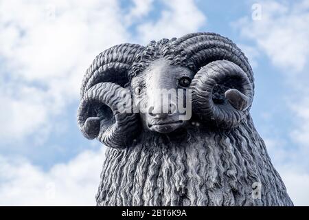 Moffat RAM, Statue, Skulptur, Gießen Stockfoto