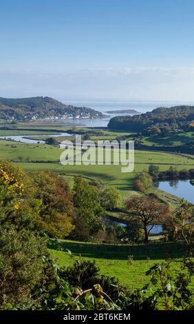 Flussmündung des URR River von Palnackie und Kippford Stockfoto