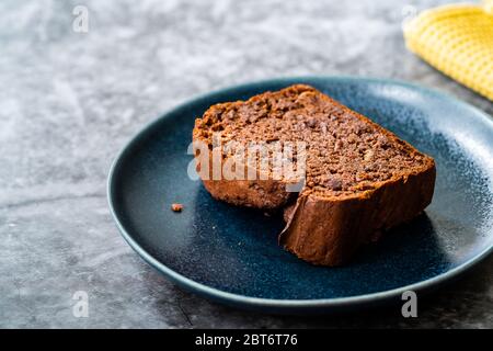 Gesundes Bio hausgemachte Vegan Dessert Mexikanischer Brownie mit Kidney Bohnen. Glutenfrei und ohne Zucker. Bereit zum Essen. Stockfoto