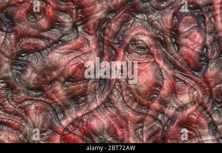 Dekorative abstrakte gruselig organischen Hintergrund Stockfoto