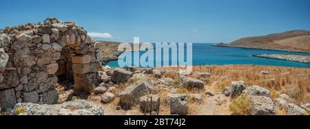 Orakel von Poseidon am Kap Matapan (Kap Tenaro) am südlichsten Punkt des griechischen Festlands Stockfoto