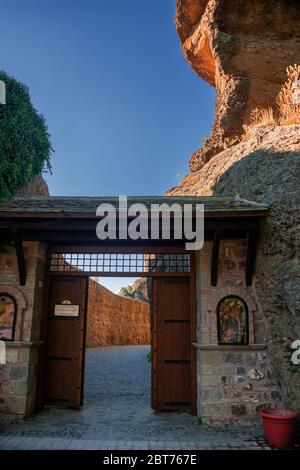 Impressionen vom Heiligen Kloster von Varlaam , dem zweitgrößten Kloster in Meteora Stockfoto