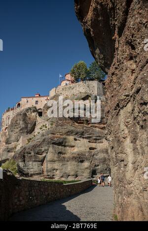 Impressionen vom Heiligen Kloster von Varlaam , dem zweitgrößten Kloster in Meteora Stockfoto
