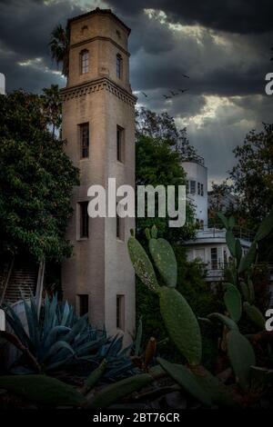 Hightower Drive Hollywood, Kalifornien Stockfoto