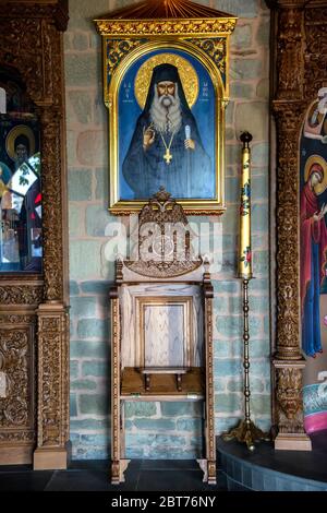 Impressionen vom Heiligen Kloster von Varlaam , dem zweitgrößten Kloster in Meteora Stockfoto