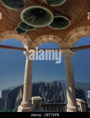 Impressionen vom Heiligen Kloster von Varlaam , dem zweitgrößten Kloster in Meteora Stockfoto