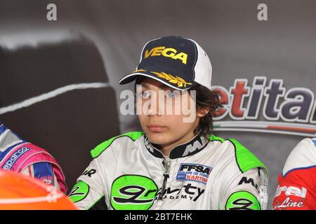 Esteban Ocon Kart Karriere. Stockfoto