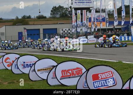 Esteban Ocon Kart Karriere. Stockfoto