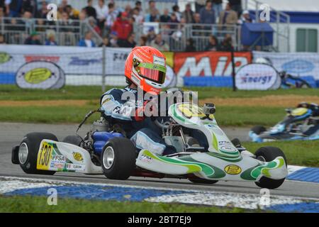 Esteban Ocon Kart Karriere. Stockfoto