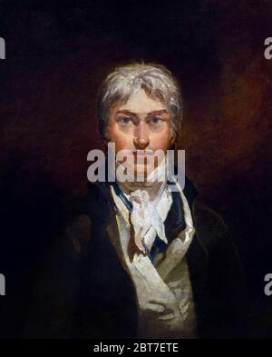 JMW Turner, Porträt. Selbstporträt des Künstlers Joseph Mallord William Turner (1775-1851) im Alter von etwa 24 Jahren, Öl auf Leinwand, um 1799. Stockfoto